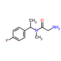 N-[1-(4-Fluorophenyl)ethyl]-N-methylglycinamide Structure