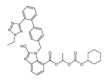 2-Desethoxy-2-hydroxy-2H-2-ethyl Candesartan Cilexetil structure