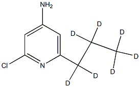 2-Chloro-6-(n-propyl-d7)-4-aminopyridine结构式