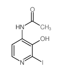N-(3-hydroxy-2-iodopyridin-4-yl)acetamide structure