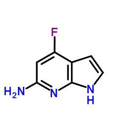 6-Amino-4-fluoro-7-azaindole结构式
