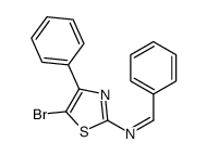 (E)-N-(5-bromo-4-phenyl-1,3-thiazol-2-yl)-1-phenylmethanimine结构式