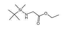 N-t-butyldimethylsilyl glycine ethyl ester结构式