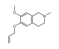 6-(allyloxy)-7-methoxy-2-methyl-1,2,3,4-tetrahydroisoquinoline结构式