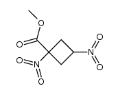 Cyclobutanecarboxylic acid, 1,3-dinitro-, methyl ester, cis- (9CI) Structure