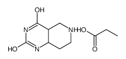 4a,5,6,7,8,8a-hexahydro-1H-pyrido[4,3-d]pyrimidine-2,4-dione,propanoic acid Structure