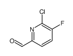 6-chloro-5-fluoropyridine-2-carbaldehyde Structure