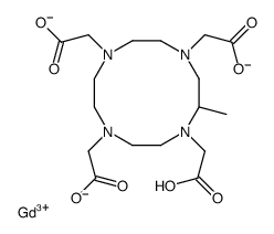 gadolinium(3+),hydron,2-[4,7,10-tris(carboxylatomethyl)-6-methyl-1,4,7,10-tetrazacyclododec-1-yl]acetate Structure