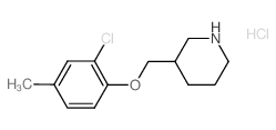 2-Chloro-4-methylphenyl 3-piperidinylmethyl ether hydrochloride结构式