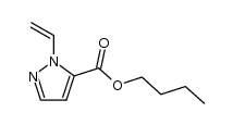 butyl 1-vinyl-1H-pyrazole-5-carboxylate结构式
