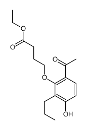 ethyl 4-(6-acetyl-3-hydroxy-2-propylphenoxy)butanoate Structure