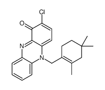 2-chloro-5-[(2,4,4-trimethylcyclohexen-1-yl)methyl]phenazin-1-one结构式