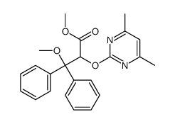 methyl 2-(4,6-dimethylpyrimidin-2-yl)oxy-3-methoxy-3,3-diphenylpropanoate Structure