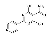 4,6-DIHYDROXY-2-(PYRIDIN-4-YL)PYRIMIDINE-5-CARBOXAMIDE结构式