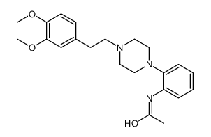 N-[2-[4-[2-(3,4-dimethoxyphenyl)ethyl]piperazin-1-yl]phenyl]acetamide Structure