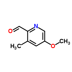 5-Methoxy-3-methyl-2-pyridinecarbaldehyde structure