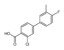 2-chloro-4-(4-fluoro-3-methylphenyl)benzoic acid Structure