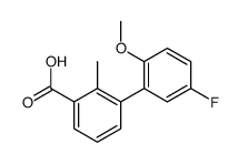 3-(5-fluoro-2-methoxyphenyl)-2-methylbenzoic acid结构式