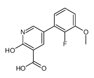 5-(2-fluoro-3-methoxyphenyl)-2-oxo-1H-pyridine-3-carboxylic acid结构式