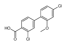 2-chloro-4-(4-chloro-2-methoxyphenyl)benzoic acid结构式