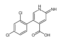 2-amino-5-(2,4-dichlorophenyl)pyridine-4-carboxylic acid Structure