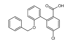 4-chloro-2-(2-phenylmethoxyphenyl)benzoic acid结构式