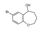 7-Bromo-2,3,4,5-tetrahydro-1-benzoxepin-5-ol Structure