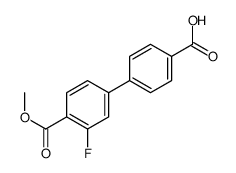 4-(3-fluoro-4-methoxycarbonylphenyl)benzoic acid结构式