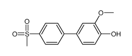 2-methoxy-4-(4-methylsulfonylphenyl)phenol结构式
