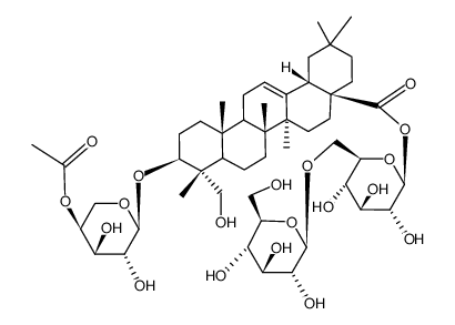 4'-O-Acetyl-akebia saponin D结构式