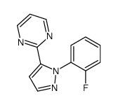 2-(1-(2-FLUOROPHENYL)-1H-PYRAZOL-5-YL)PYRIMIDINE structure