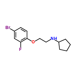 N-[2-(4-Bromo-2-fluorophenoxy)ethyl]cyclopentanamine Structure