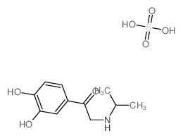 Ethanone, 1- (3,4-dihydroxyphenyl)-2-[(1-methylethyl)amino]-, sulfate (1:1) (salt)结构式
