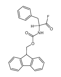 N-(9-fluorenylmethoxycarbonyl)-L-phenylalanyl fluoride Structure