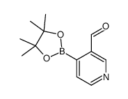 4-(4,4,5,5-TETRAMETHYL-1,3,2-DIOXABOROLAN-2-YL)NICOTINALDEHYDE结构式