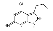 4-Chloro-3-propyl-1H-pyrazolo[3,4-d]pyrimidin-6-amine结构式
