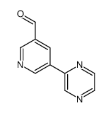 5-pyrazin-2-ylpyridine-3-carbaldehyde Structure