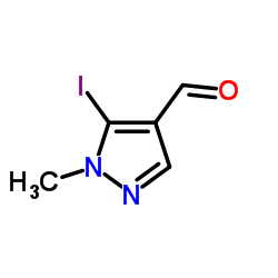5-Iodo-1-methyl-1H-pyrazole-4-carbaldehyde结构式