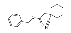 benzyl (1-cyanocyclohexyl)acetate Structure