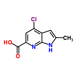 4-Chloro-2-methyl-1H-pyrrolo[2,3-b]pyridine-6-carboxylic acid picture