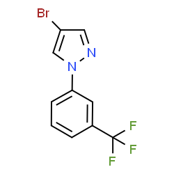 4-Bromo-1-(3-(trifluoromethyl)phenyl)-1H-pyrazole Structure