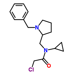 N-[(1-Benzyl-2-pyrrolidinyl)methyl]-2-chloro-N-cyclopropylacetamide Structure