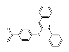 S-(4-nitro-phenyl)-N,N'-diphenyl-isothiourea Structure