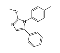 1-p-Tolyl-5-phenyl-2-thiomethylimidazole Structure