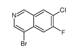 4-bromo-7-chloro-6-fluoroisoquinoline Structure