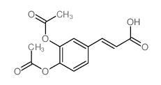2-Propenoic acid,3-[3,4-bis(acetyloxy)phenyl]- Structure
