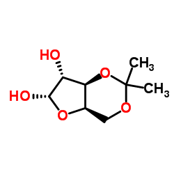 3,5-O-Isopropylidene-α-D-xylofuranose Structure