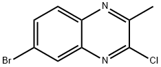 6-溴-3-氯-2-甲基喹喔啉结构式