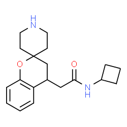 N-Cyclobutyl-2-(Spiro[Chroman-2,4'-Piperidine]-4-Yl)Acetamide结构式