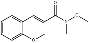 (2E)-N-甲氧基-3-(2-甲氧基苯基)-N-甲基丙-2-烯酰胺结构式